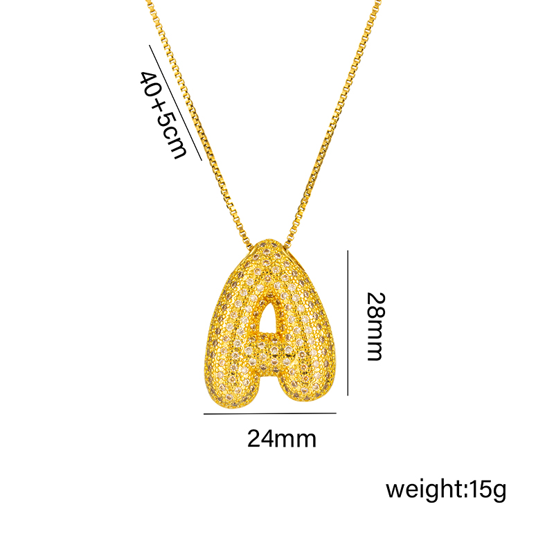 Titanium Steel 18K Gold Plated Simple Style Classic Style Plating Letter Pendant Necklace display picture 3