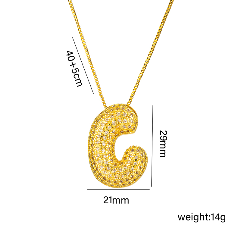 Titanium Steel 18K Gold Plated Simple Style Classic Style Plating Letter Pendant Necklace display picture 4