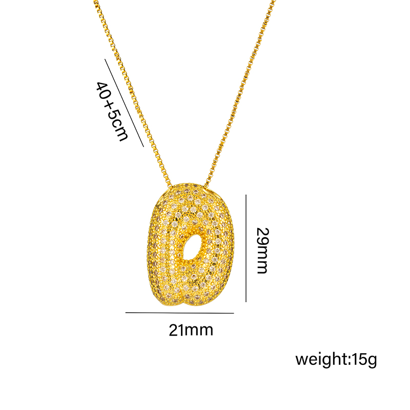 Titanium Steel 18K Gold Plated Simple Style Classic Style Plating Letter Pendant Necklace display picture 2