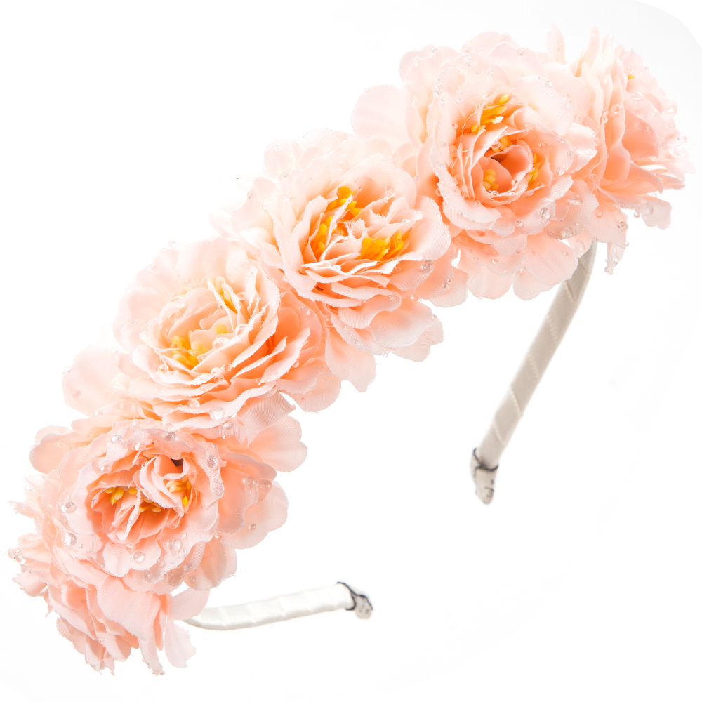 Women's Elegant Vacation Classic Style Flower Alloy Cloth Hair Band display picture 7