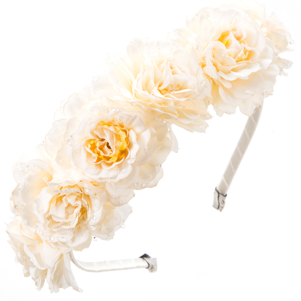 Women's Elegant Vacation Classic Style Flower Alloy Cloth Hair Band display picture 6