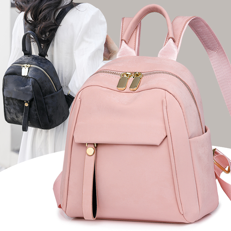 One Size Waterproof 12 Inch Solid Color Street Women's Backpack display picture 8