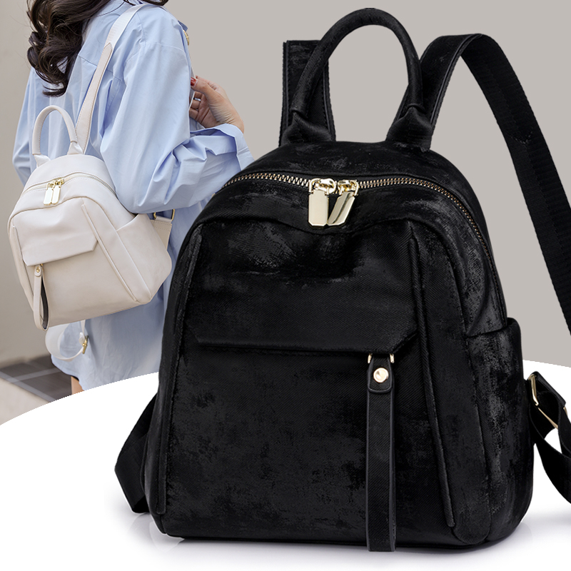 One Size Waterproof 12 Inch Solid Color Street Women's Backpack display picture 9