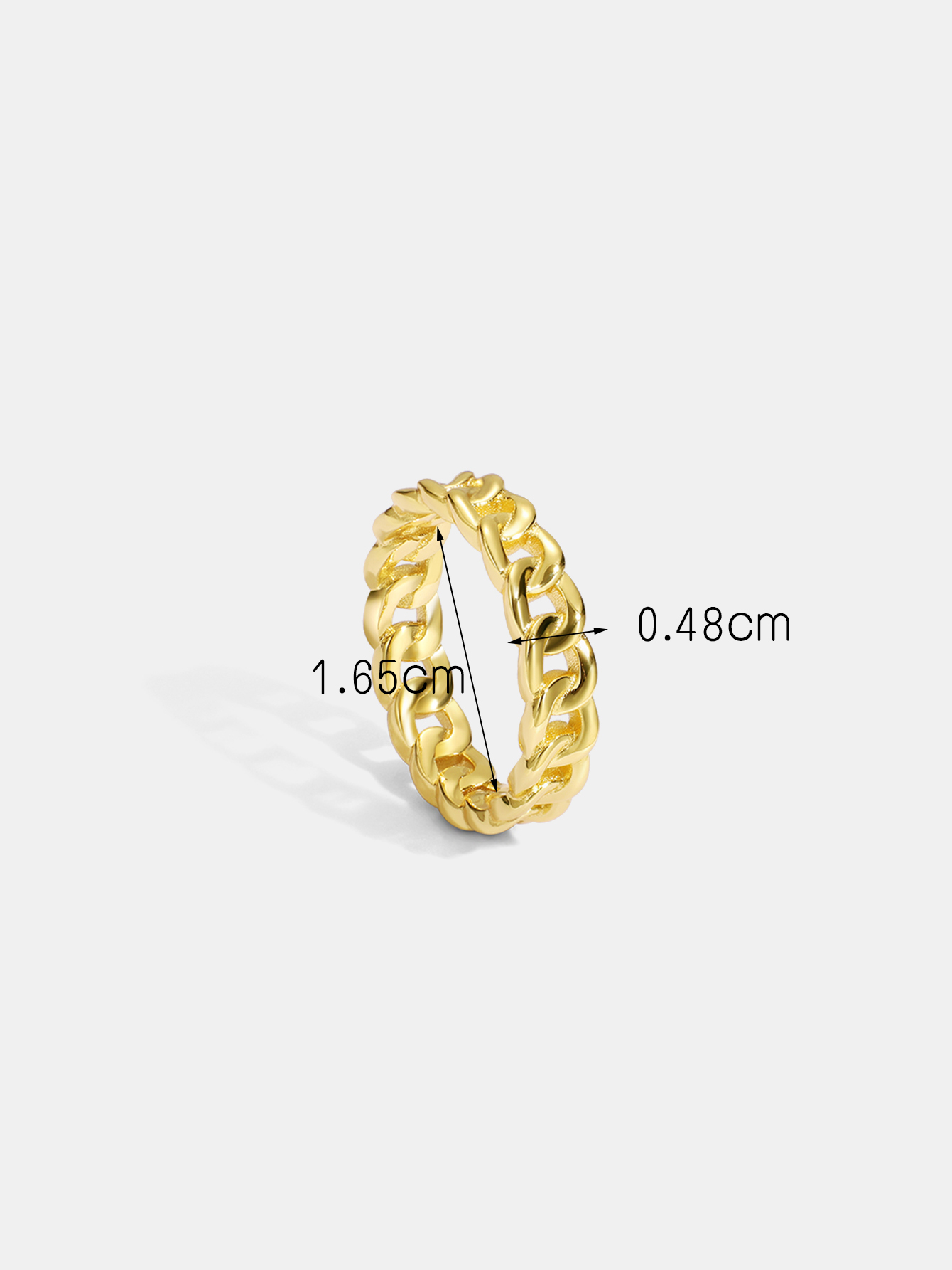 Le Cuivre Plaqué Or 18K Style Simple Style Classique Placage Incruster Couleur Unie Zircon Anneaux display picture 6