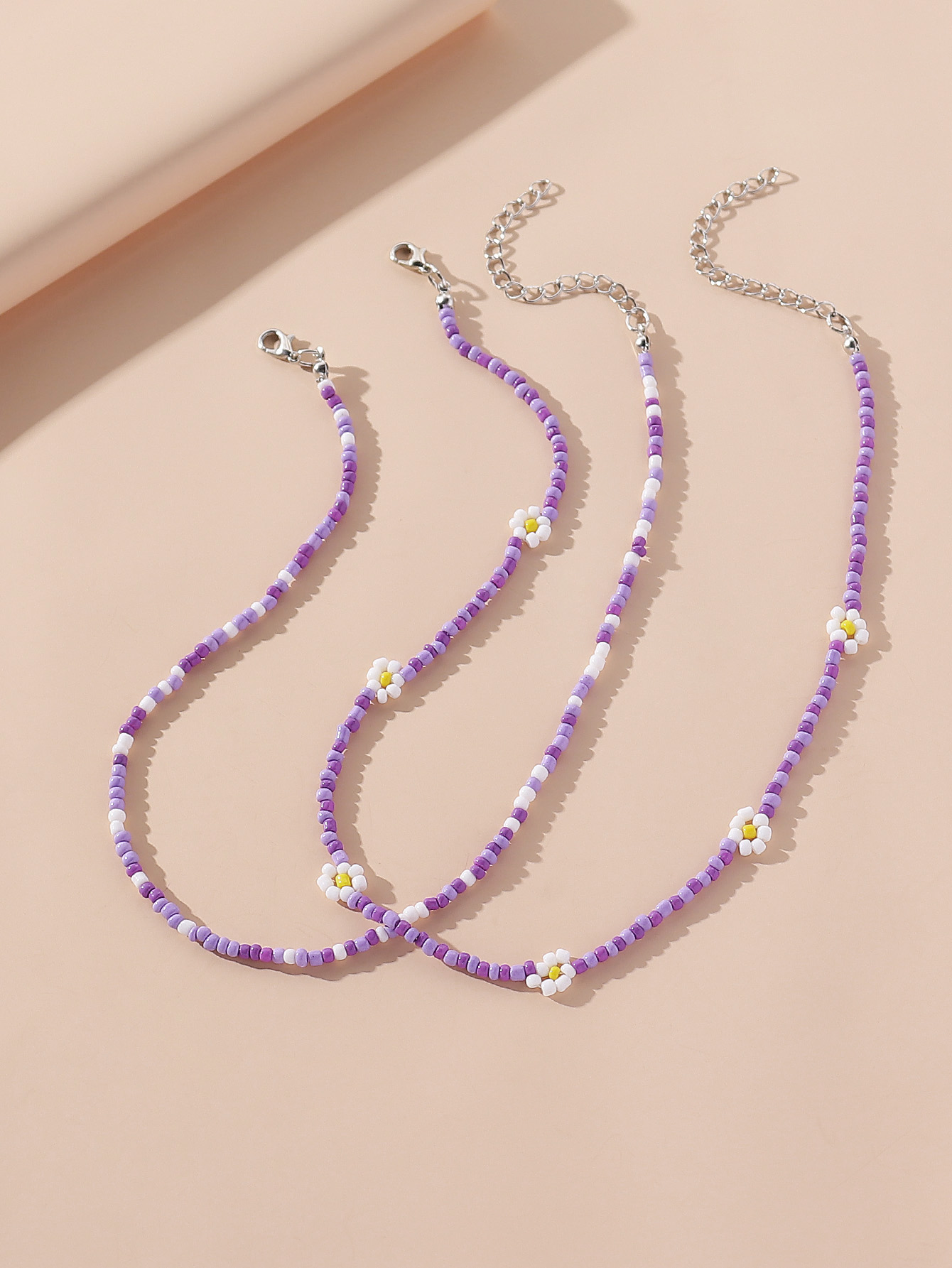 Wholesale Jewelry Modern Style Classic Style Flower Seed Bead Beaded Necklace display picture 5