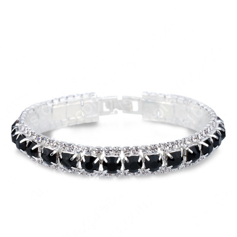 Style Simple Brillant Rond Strass Incruster Strass Femmes Bracelets display picture 5