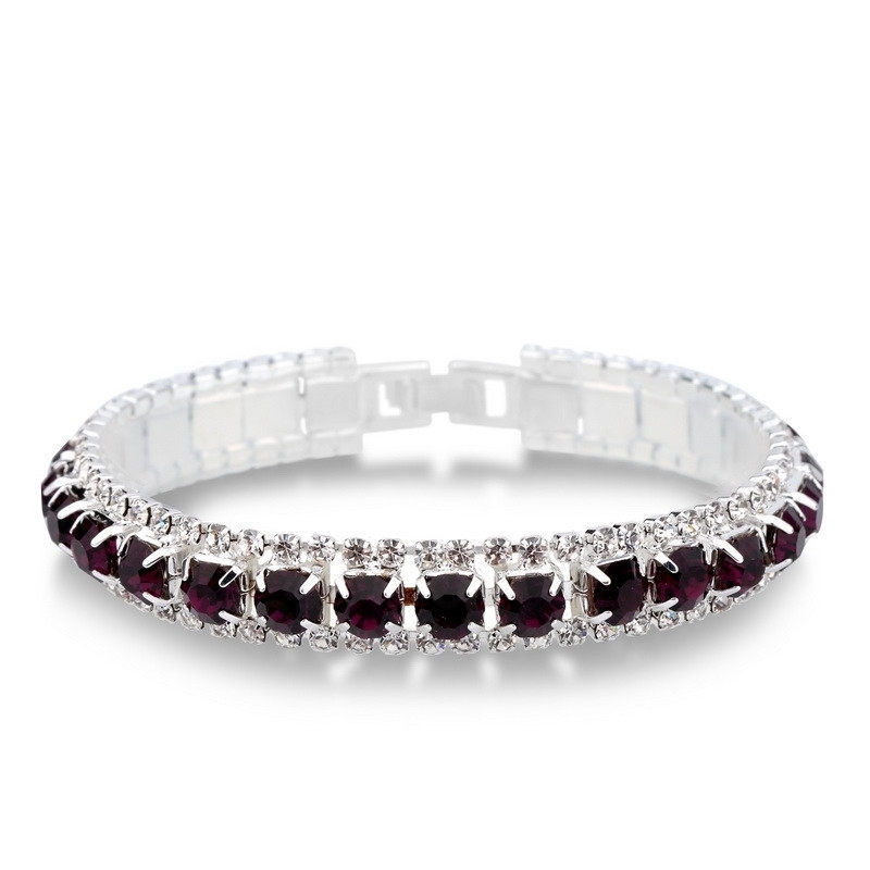 Style Simple Brillant Rond Strass Incruster Strass Femmes Bracelets display picture 7