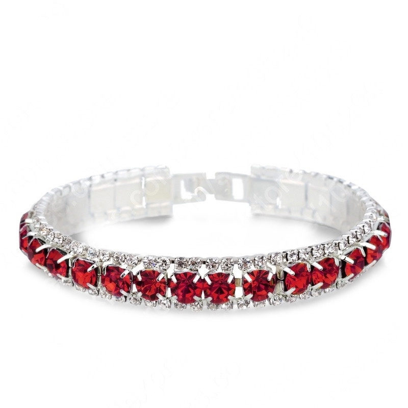 Style Simple Brillant Rond Strass Incruster Strass Femmes Bracelets display picture 9