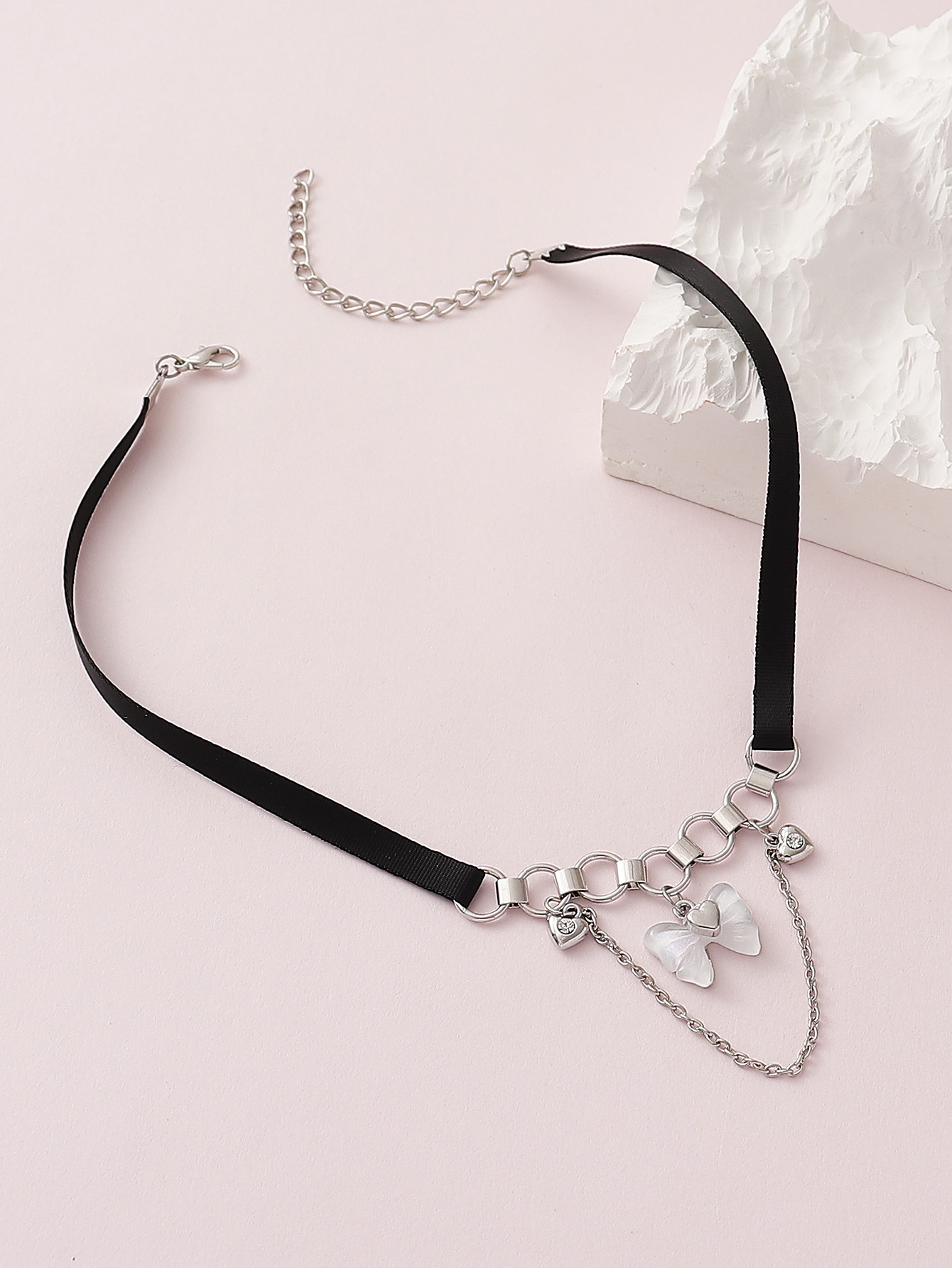 Wholesale Jewelry Modern Style Classic Style Cool Style Cross Sun Bow Knot Synthetic Resin Synthetic Fibre Alloy Rhinestones Inlay Pendant Necklace display picture 8