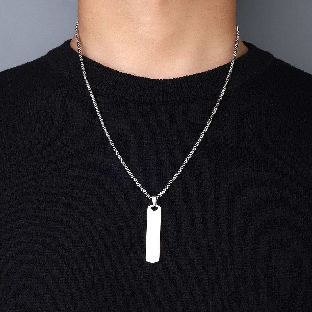 201 Stainless Steel Hip-Hop Hollow Out Human Cross Tree Pendant Necklace display picture 16