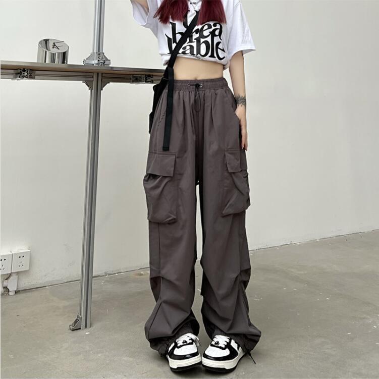 Women's Daily Street Casual Solid Color Full Length Cargo Pants display picture 3