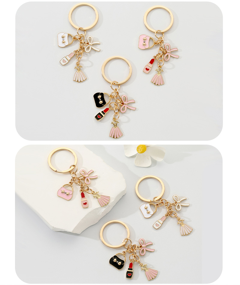 Simple Style Bow Knot Alloy Keychain display picture 4