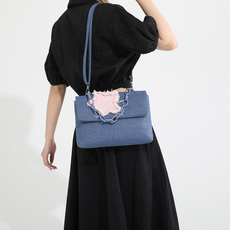 Women's Streetwear Star Denim Shopping Bags display picture 2