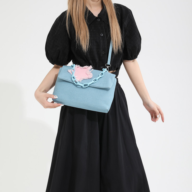 Women's Streetwear Star Denim Shopping Bags display picture 5