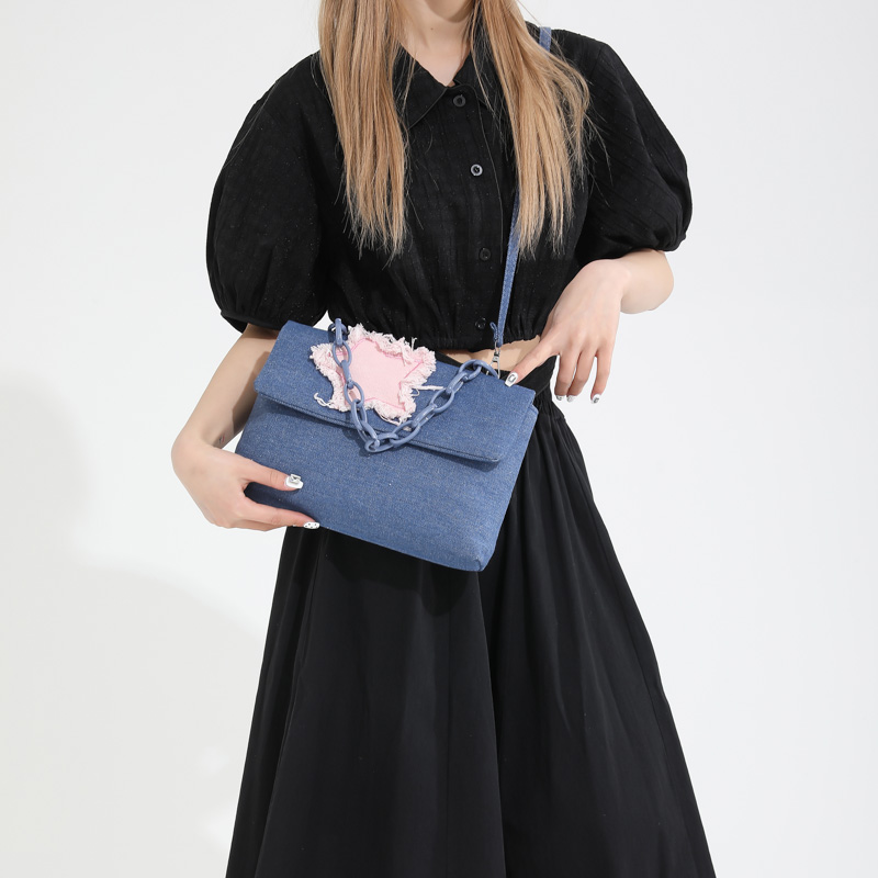 Women's Streetwear Star Denim Shopping Bags display picture 8