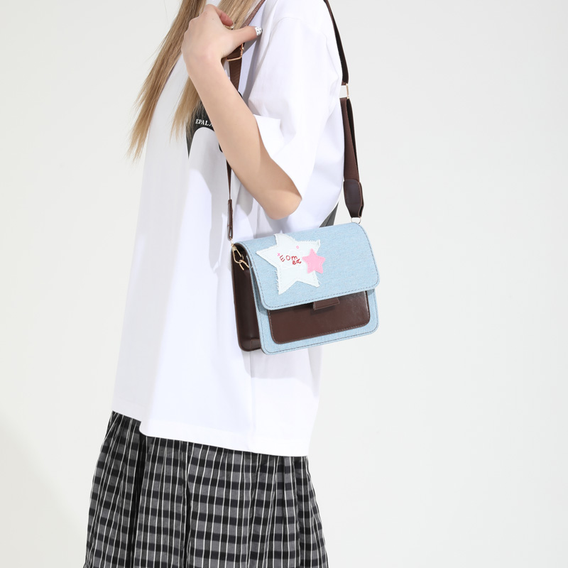 Women's Streetwear Color Block Star Pu Leather Shopping Bags display picture 2