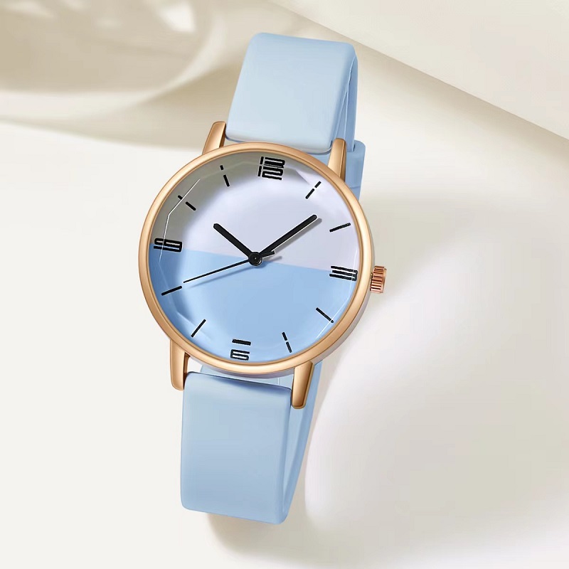 Süß Japanischer Stil Süss Farbblock Schnalle Quarz Frauen Uhren display picture 3