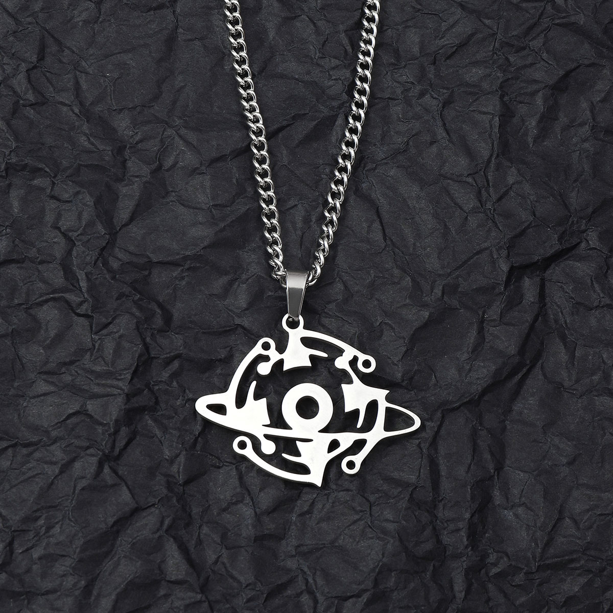 201 Stainless Steel Hip-Hop Modern Style Cool Style Universe Pendant Necklace display picture 1