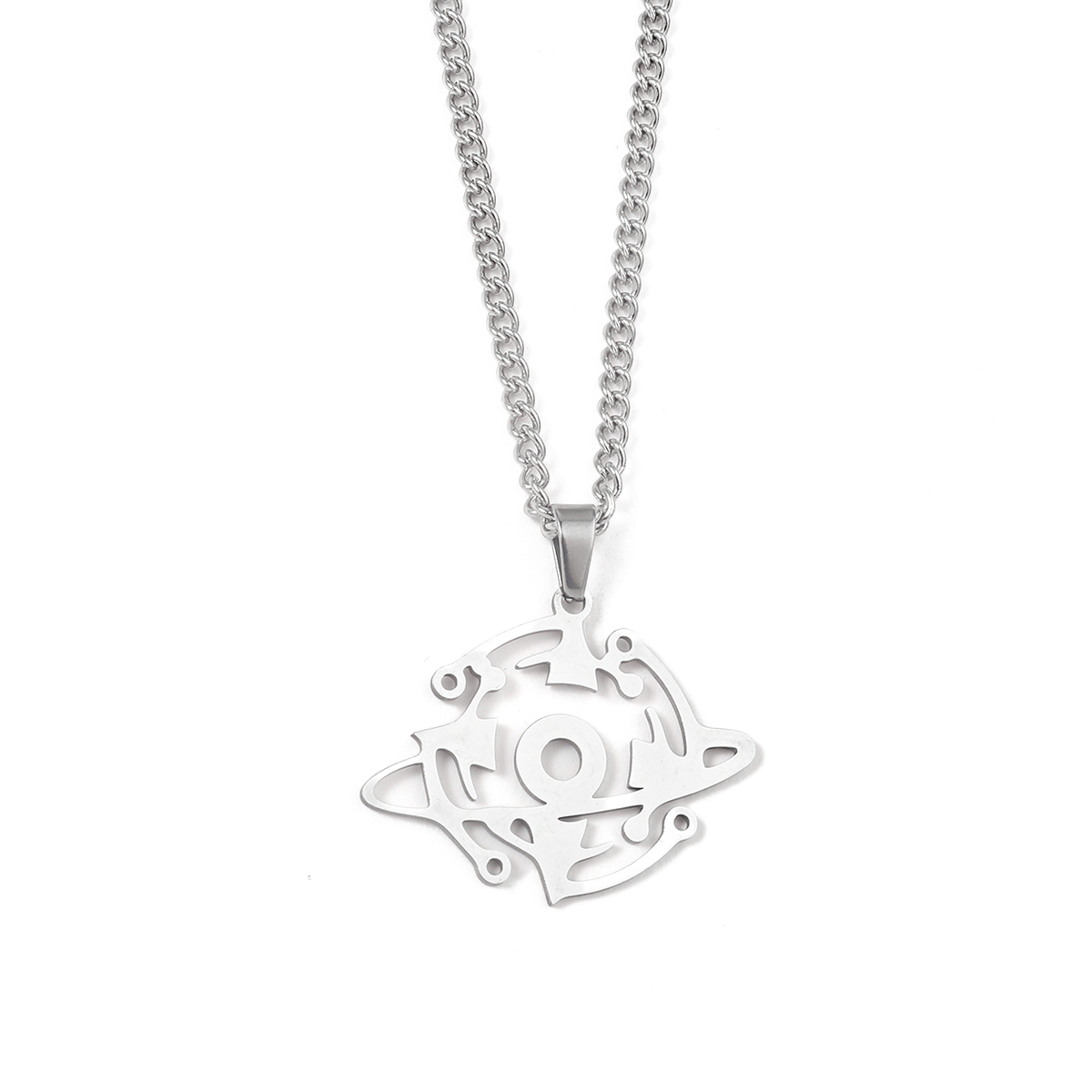 201 Stainless Steel Hip-Hop Modern Style Cool Style Universe Pendant Necklace display picture 5