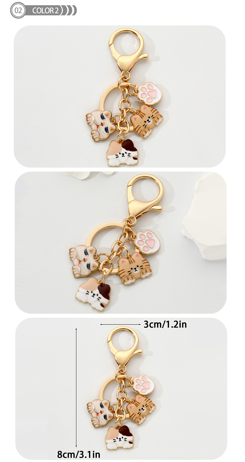 Simple Style Animal Alloy Printing Keychain display picture 2