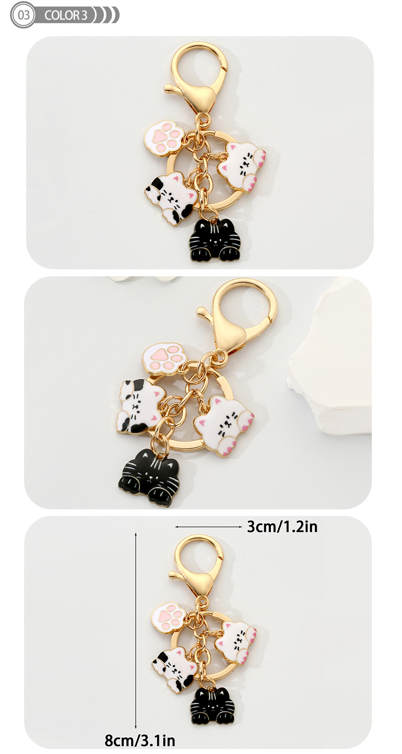 Simple Style Animal Alloy Printing Keychain display picture 3