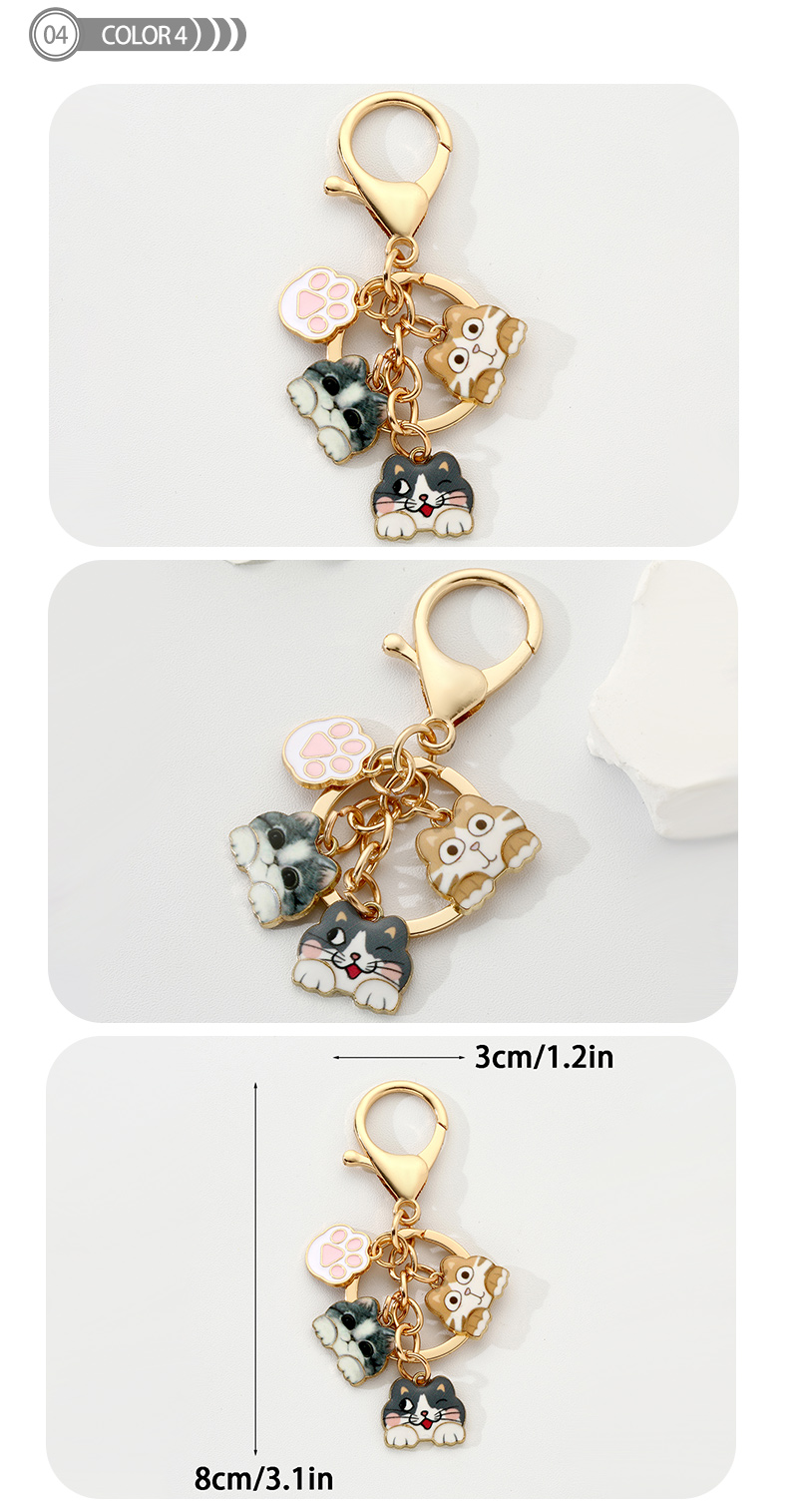 Simple Style Animal Alloy Printing Keychain display picture 4