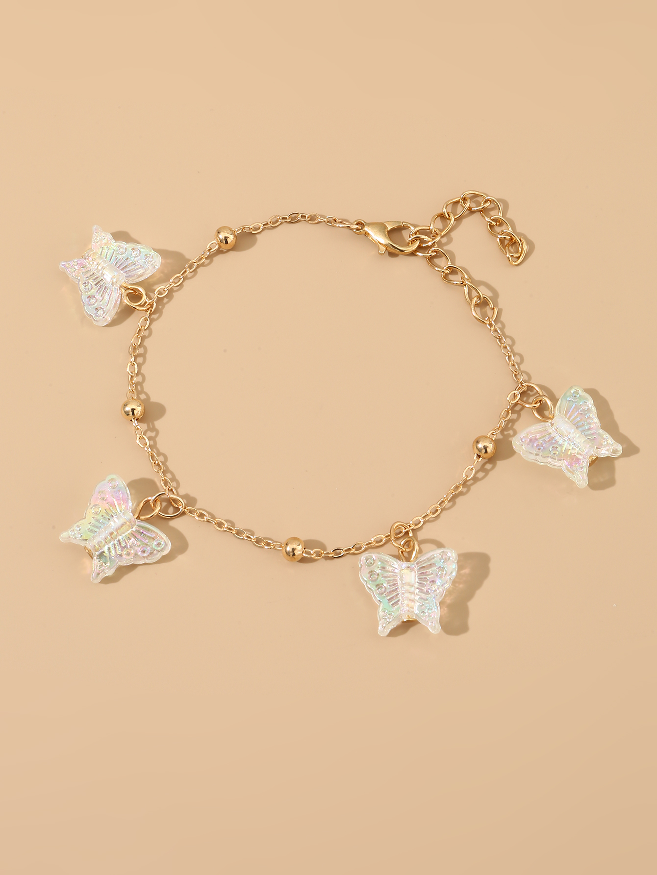 Casual Beach Simple Style Heart Shape Butterfly Shell Alloy Chain Hollow Out Women's Bracelets display picture 30