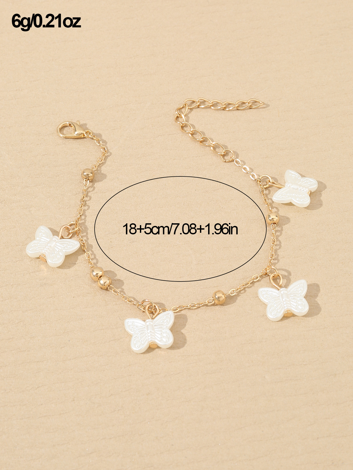 Casual Beach Simple Style Heart Shape Butterfly Shell Alloy Chain Hollow Out Women's Bracelets display picture 24