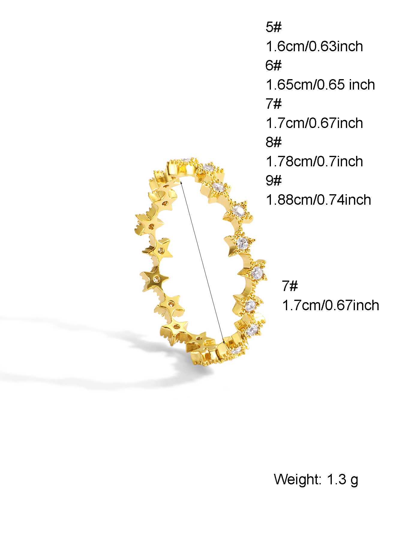 Kupfer 18 Karat Vergoldet Einfacher Stil Inlay Geometrisch Zirkon Ringe display picture 7