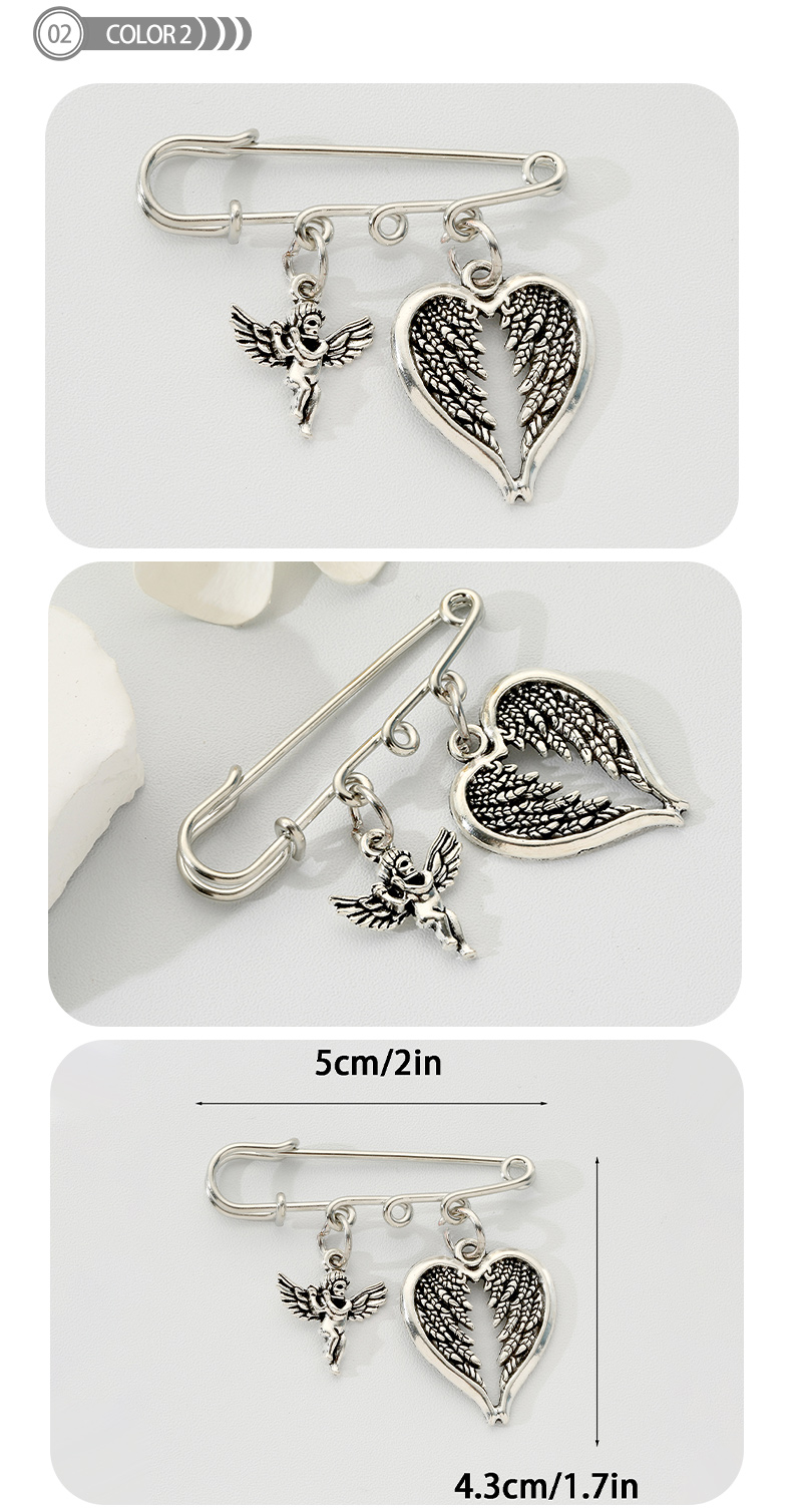 Simple Style Wings Alloy Plating Men's Brooches display picture 2
