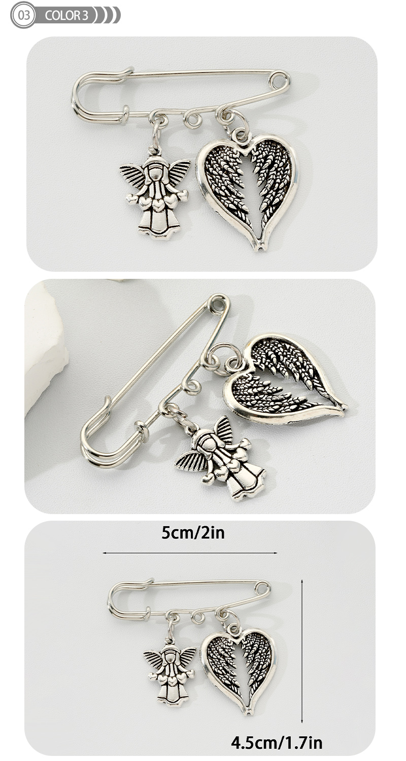 Simple Style Wings Alloy Plating Men's Brooches display picture 3