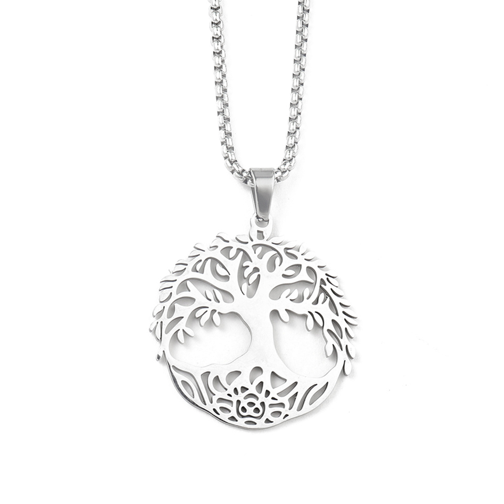 Basic Classic Style Commute Life Tree 201 Stainless Steel Unisex Pendant Necklace display picture 6