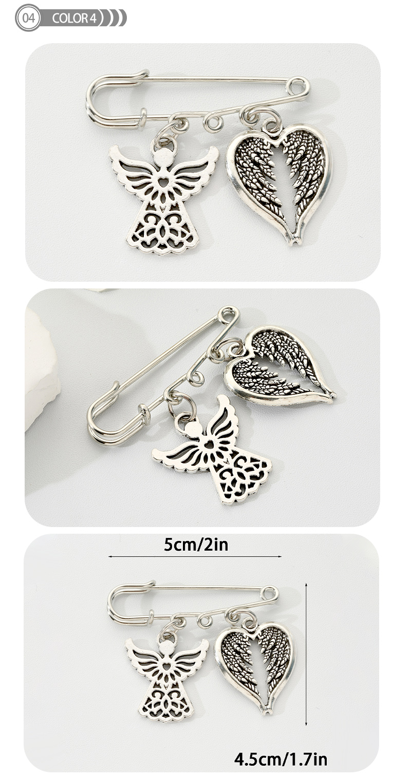 Simple Style Wings Alloy Plating Men's Brooches display picture 4