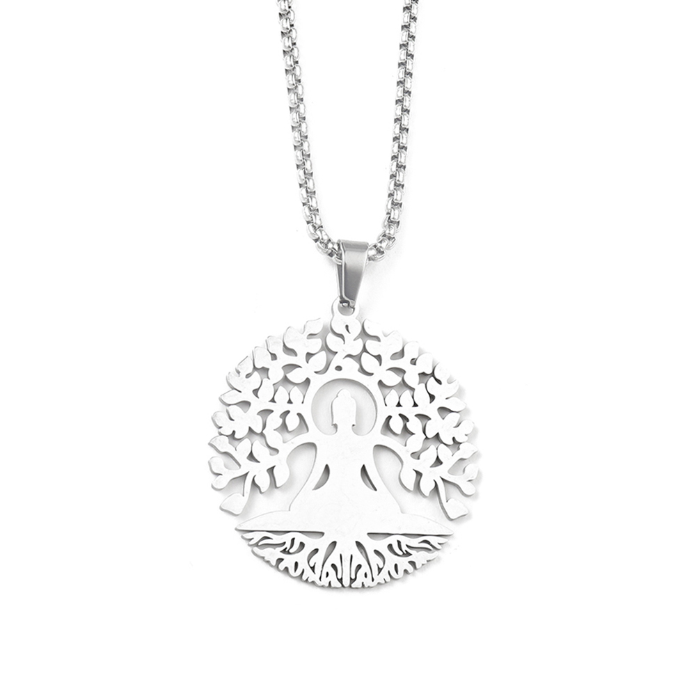 Basic Modern Style Classic Style Tree 201 Stainless Steel Unisex Pendant Necklace display picture 6