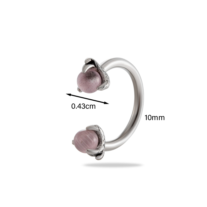 1 Piece Ear Cartilage Rings & Studs Simple Style Classic Style C Shape 316 Stainless Steel  Inlay Rhinestones display picture 3