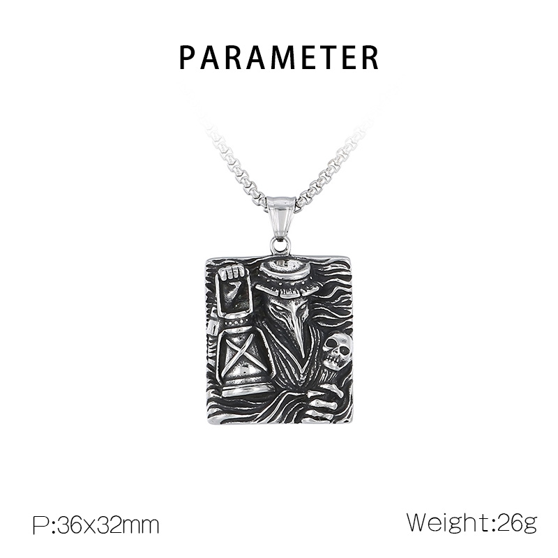 1 Piece 304 Stainless Steel Color Block Pendant Chain display picture 1