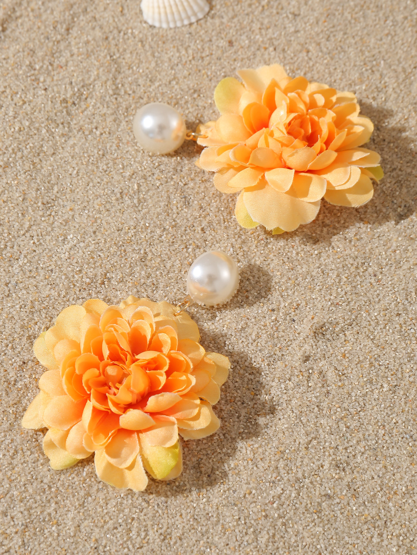 1 Pair Cute Sweet Flower Cloth Drop Earrings display picture 14