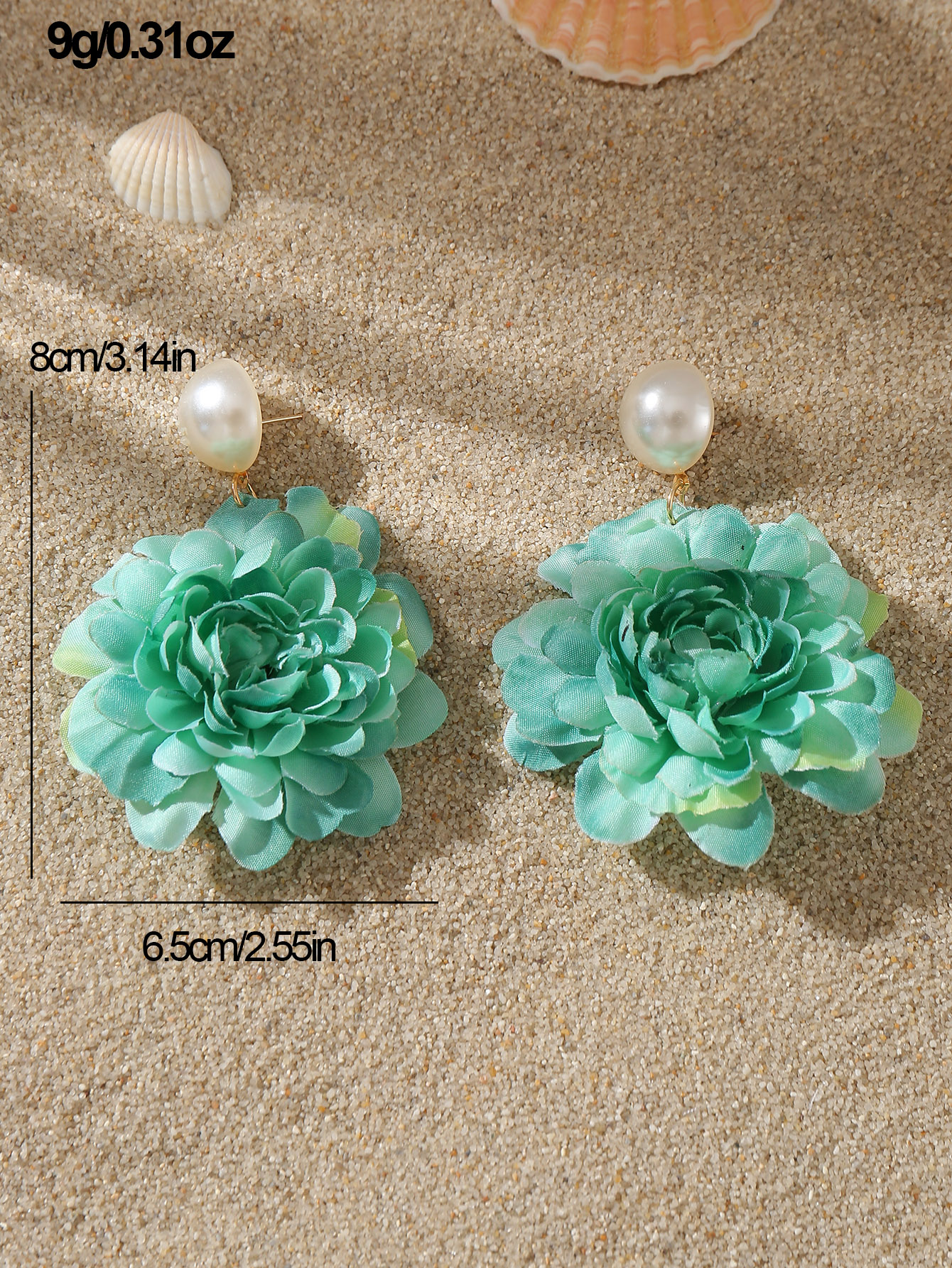 1 Pair Cute Sweet Flower Cloth Drop Earrings display picture 28