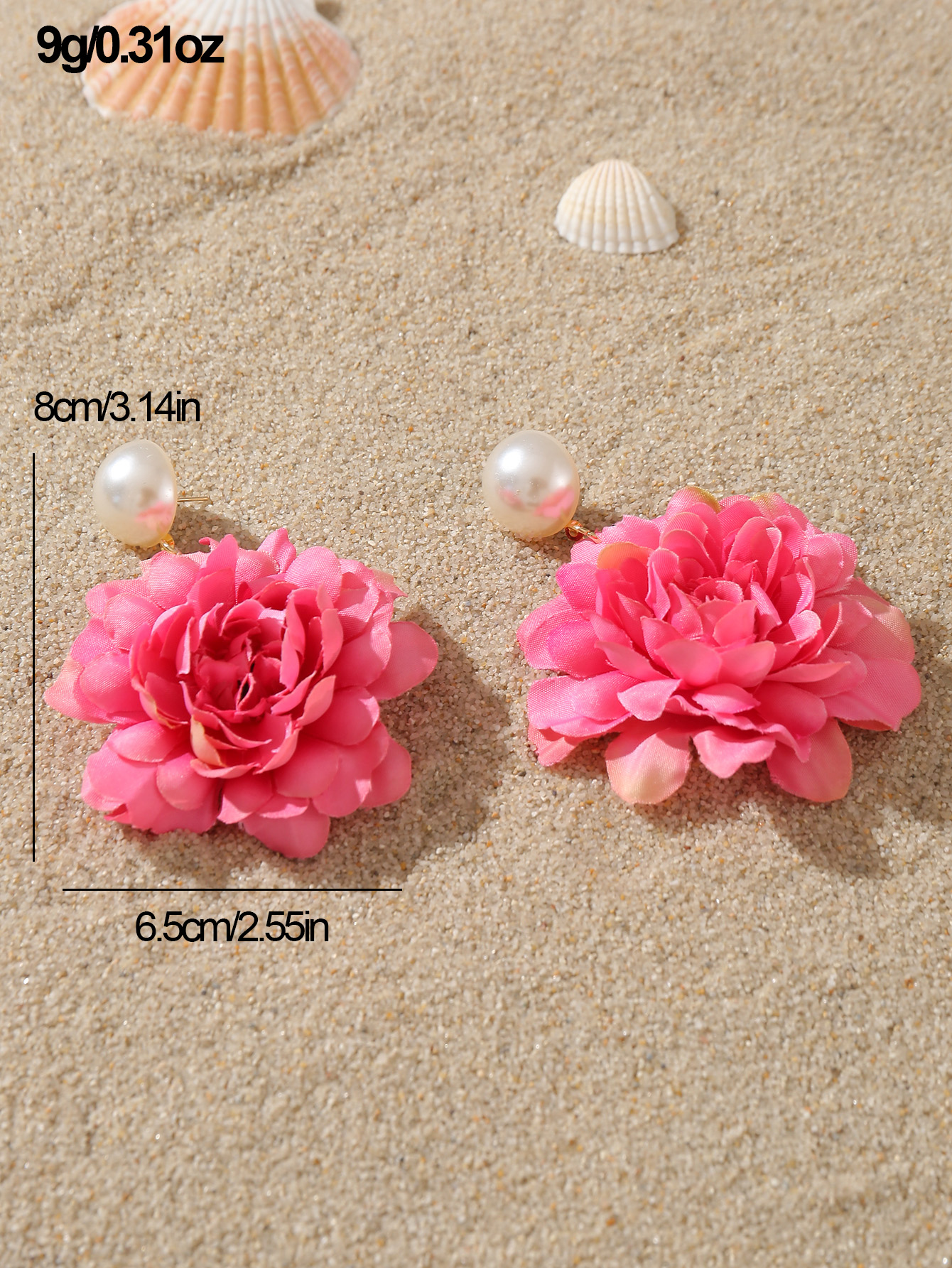 1 Pair Cute Sweet Flower Cloth Drop Earrings display picture 32