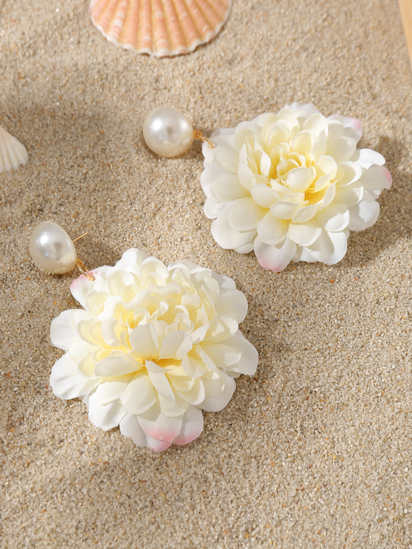 1 Pair Cute Sweet Flower Cloth Drop Earrings display picture 38
