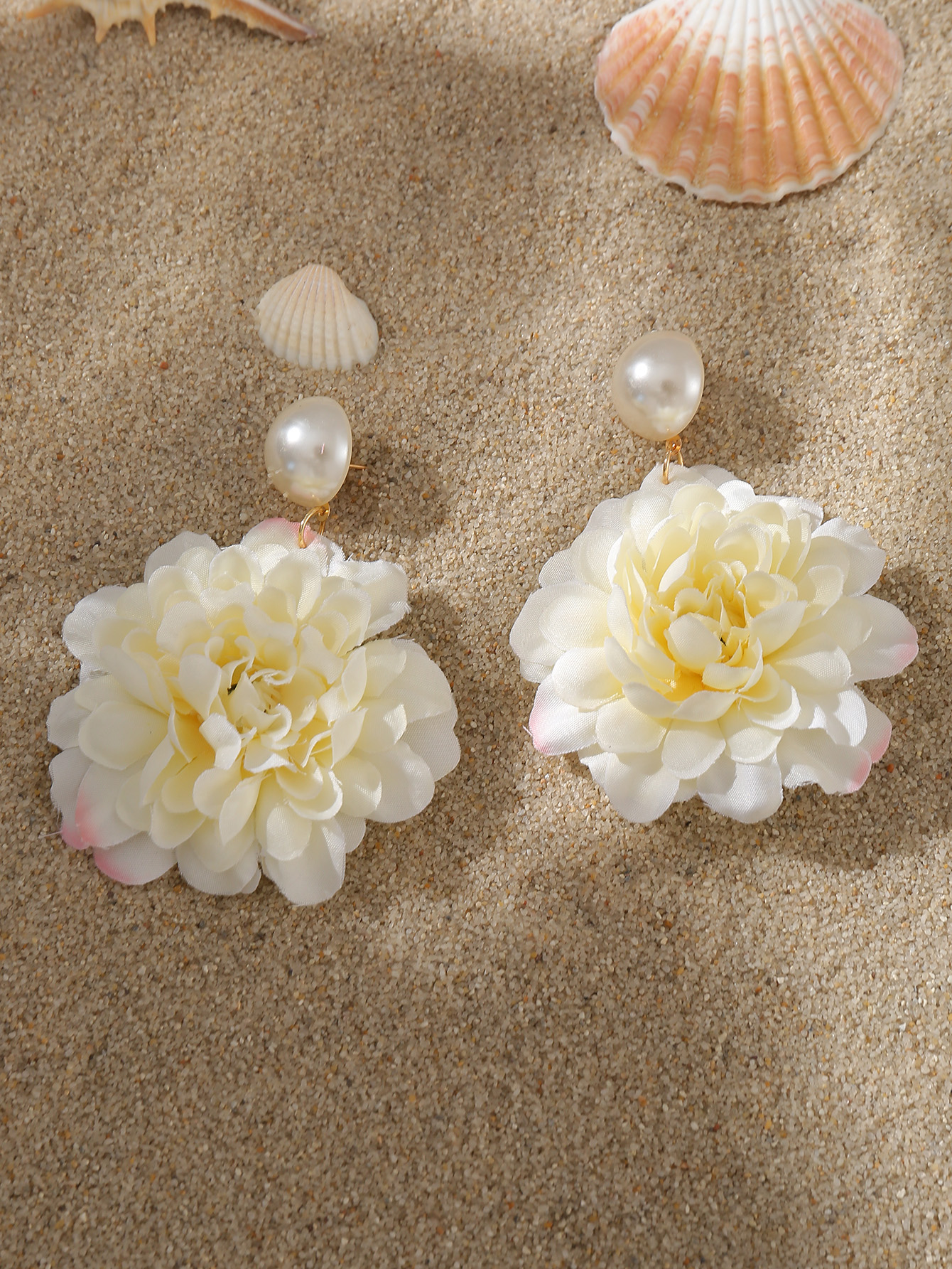 1 Pair Cute Sweet Flower Cloth Drop Earrings display picture 39