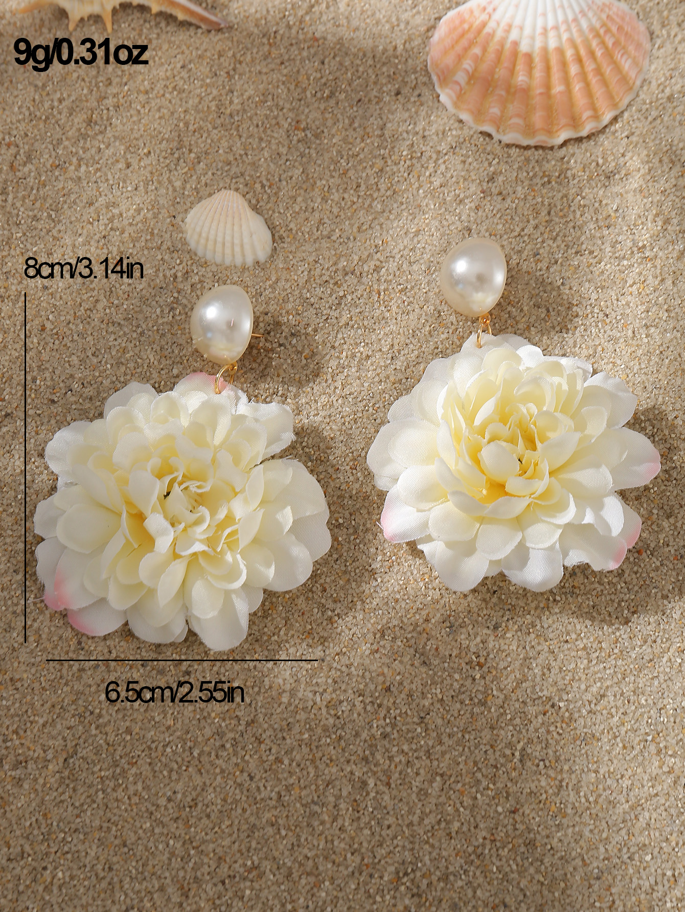 1 Pair Cute Sweet Flower Cloth Drop Earrings display picture 40