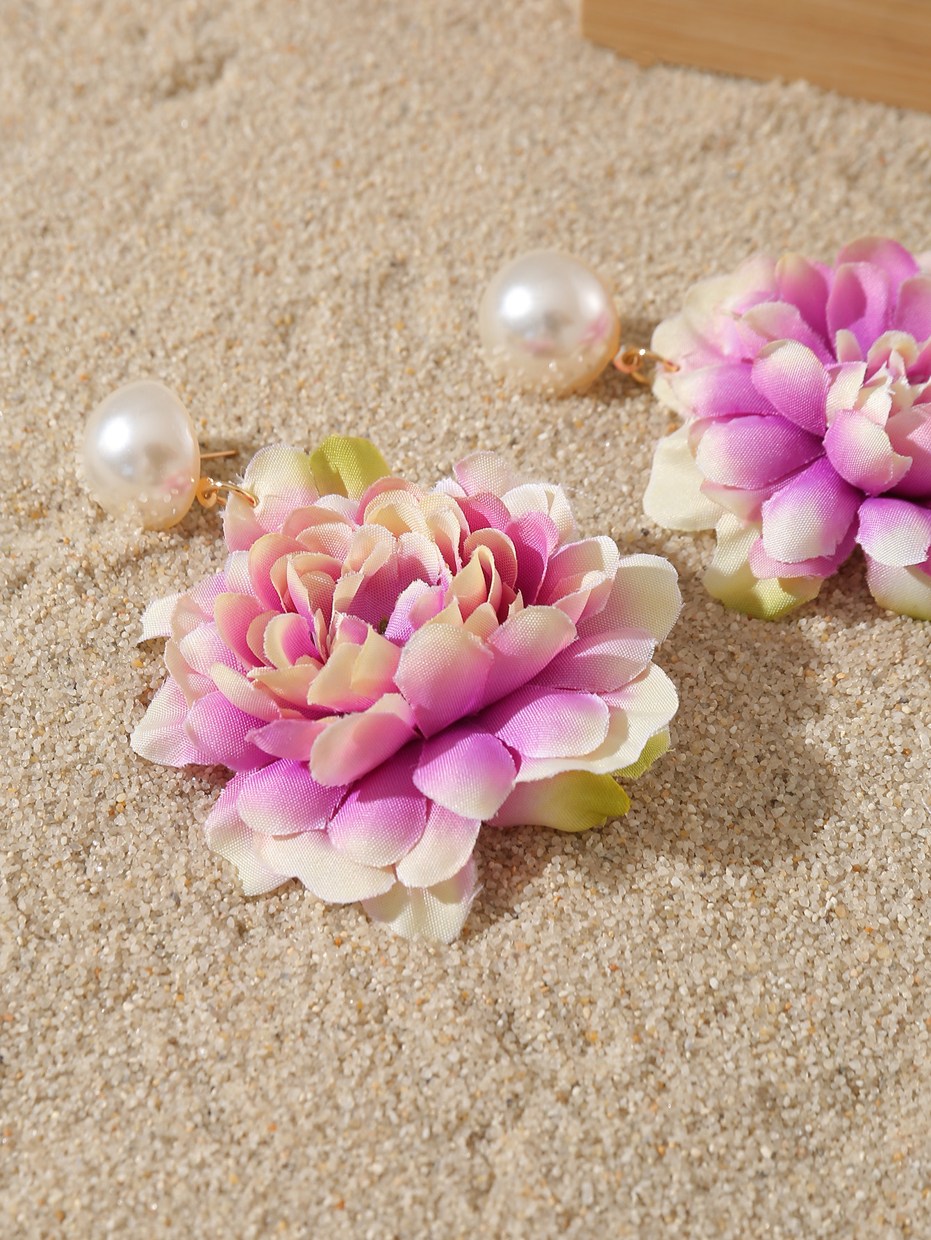 1 Pair Cute Sweet Flower Cloth Drop Earrings display picture 44