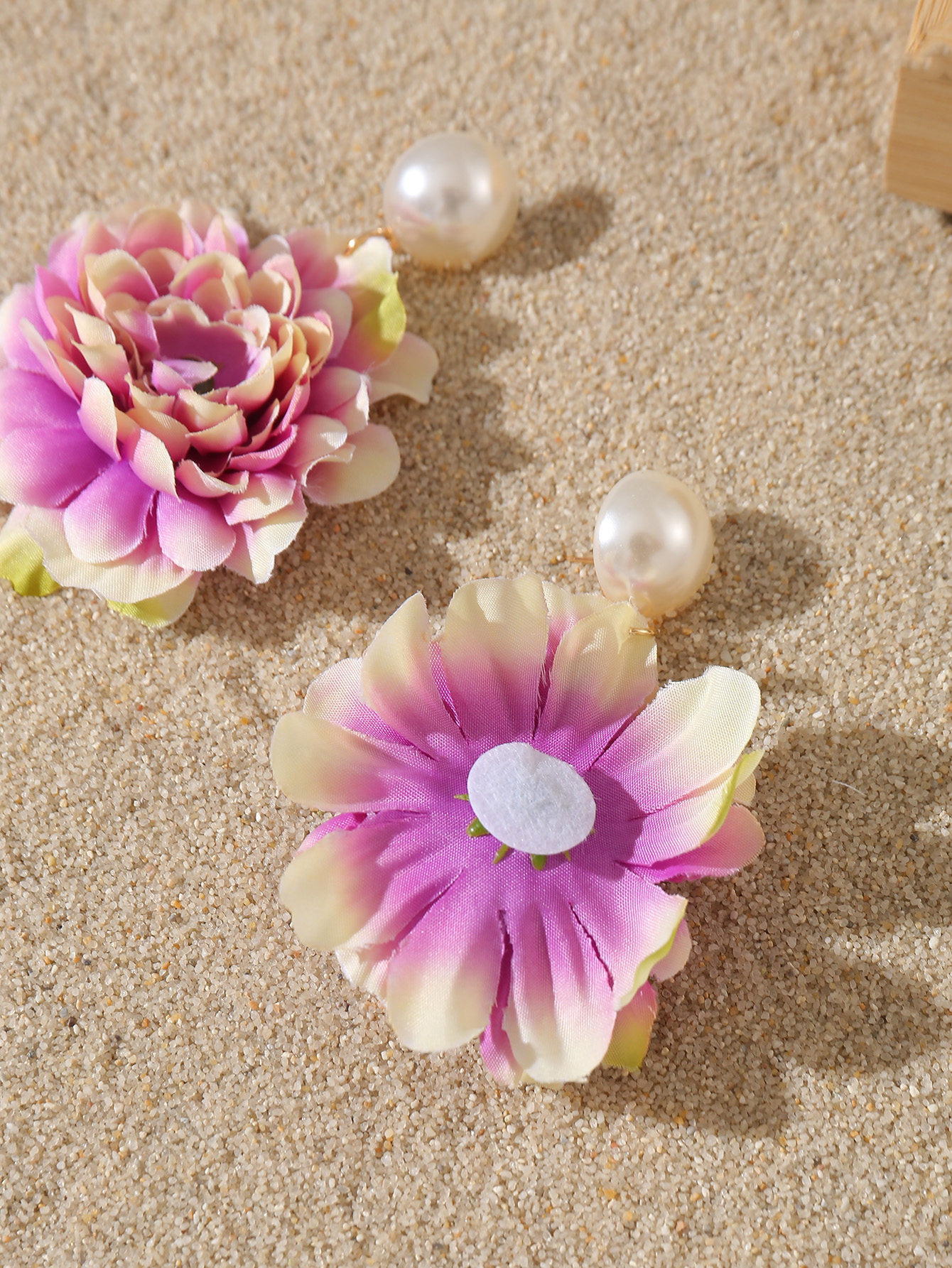 1 Pair Cute Sweet Flower Cloth Drop Earrings display picture 46