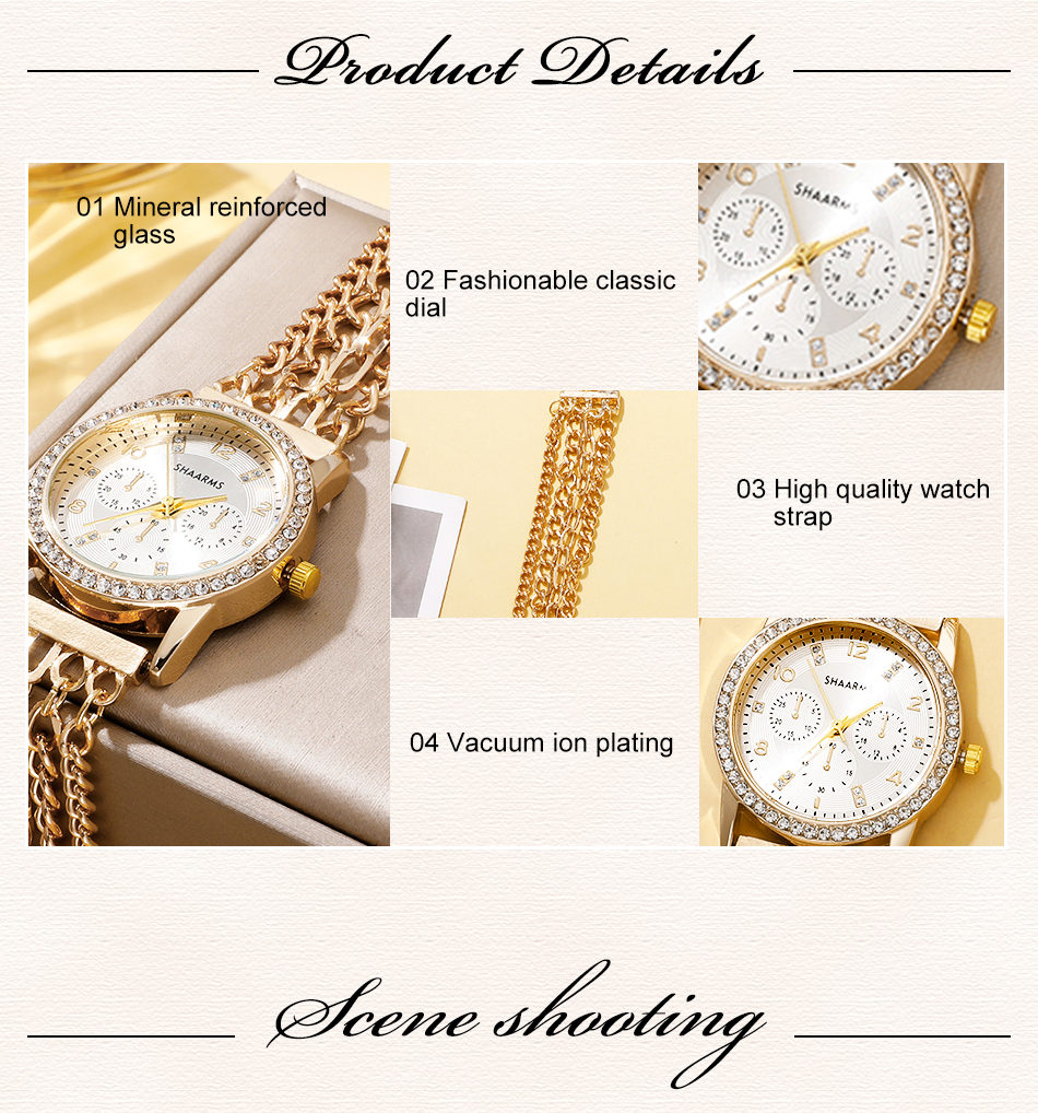 Casual Elegant Business Geometric Hook Quartz Women's Watches display picture 70