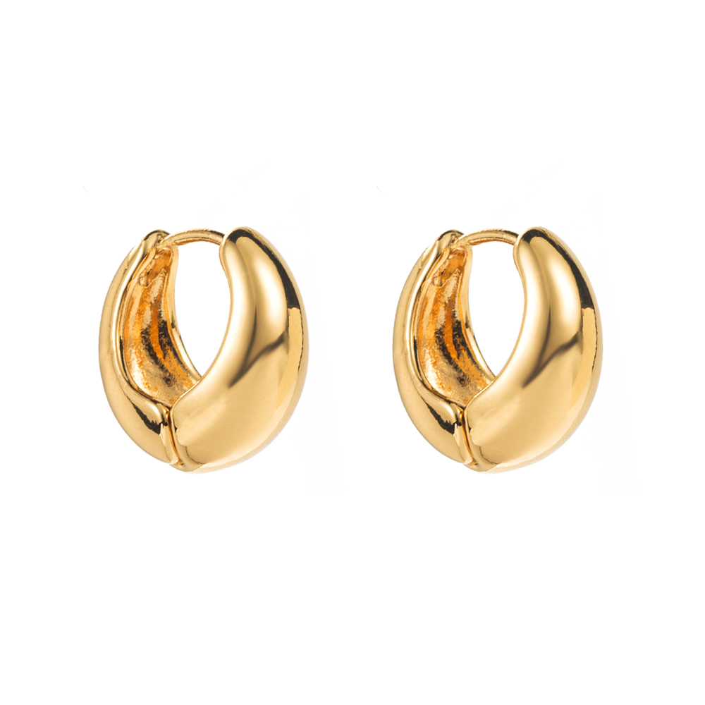 1 Pair Casual Vacation Classic Style Solid Color Plating Alloy 14K Gold Plated Earrings display picture 14