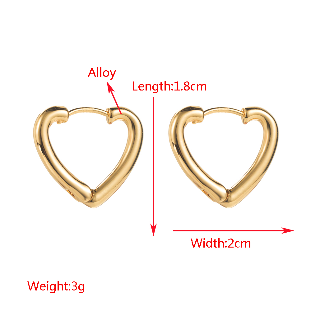 1 Pair Casual Vacation Classic Style Solid Color Plating Alloy 14K Gold Plated Earrings display picture 1