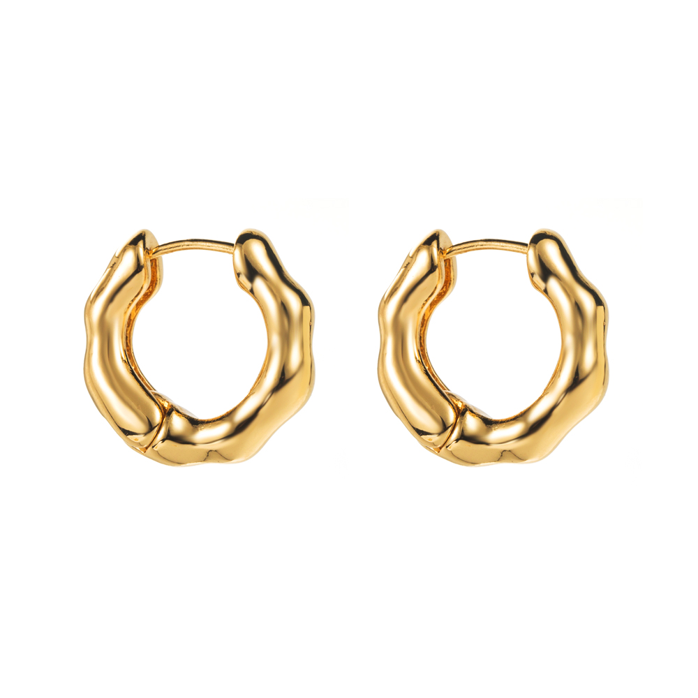 1 Pair Casual Vacation Classic Style Solid Color Plating Alloy 14K Gold Plated Earrings display picture 12