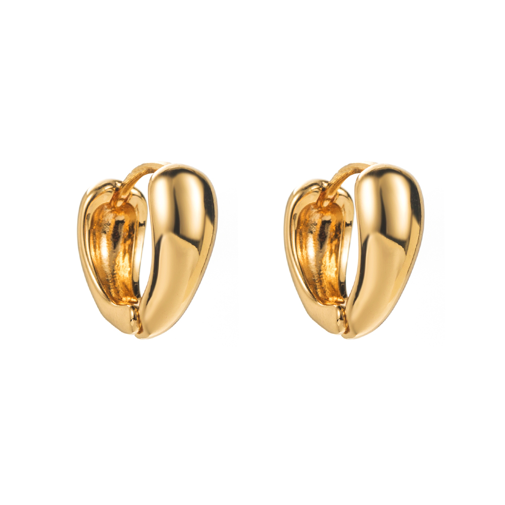 1 Pair Casual Vacation Classic Style Solid Color Plating Alloy 14K Gold Plated Earrings display picture 13