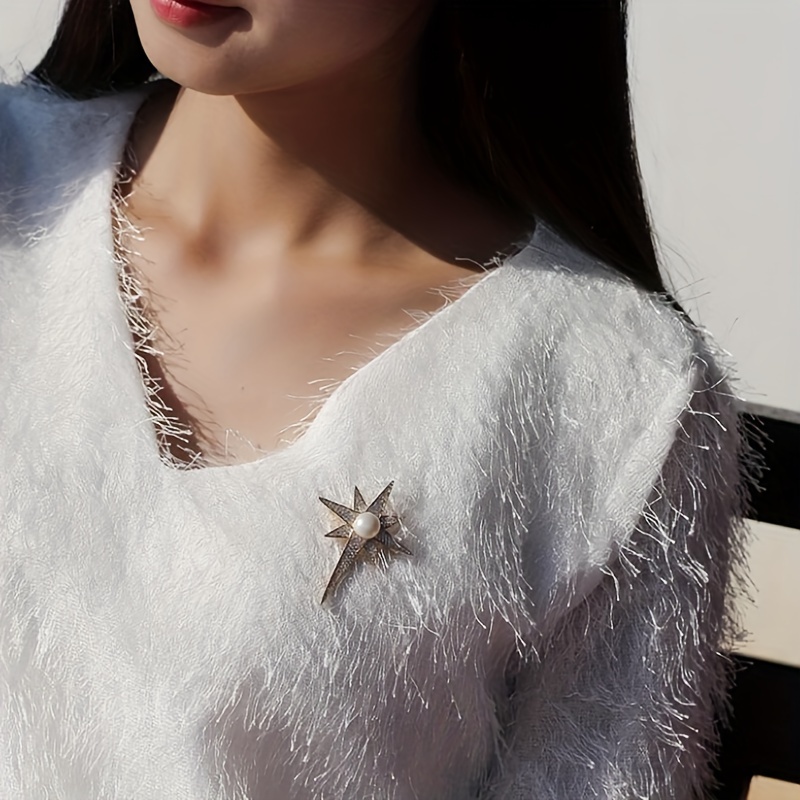 Vintage Style Luxurious Artistic Star Zinc Alloy Star Women's Scarf Ring display picture 2